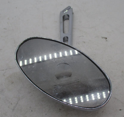 Harley Davidson Chrome Oval Slotted Stem Left Side Mirror