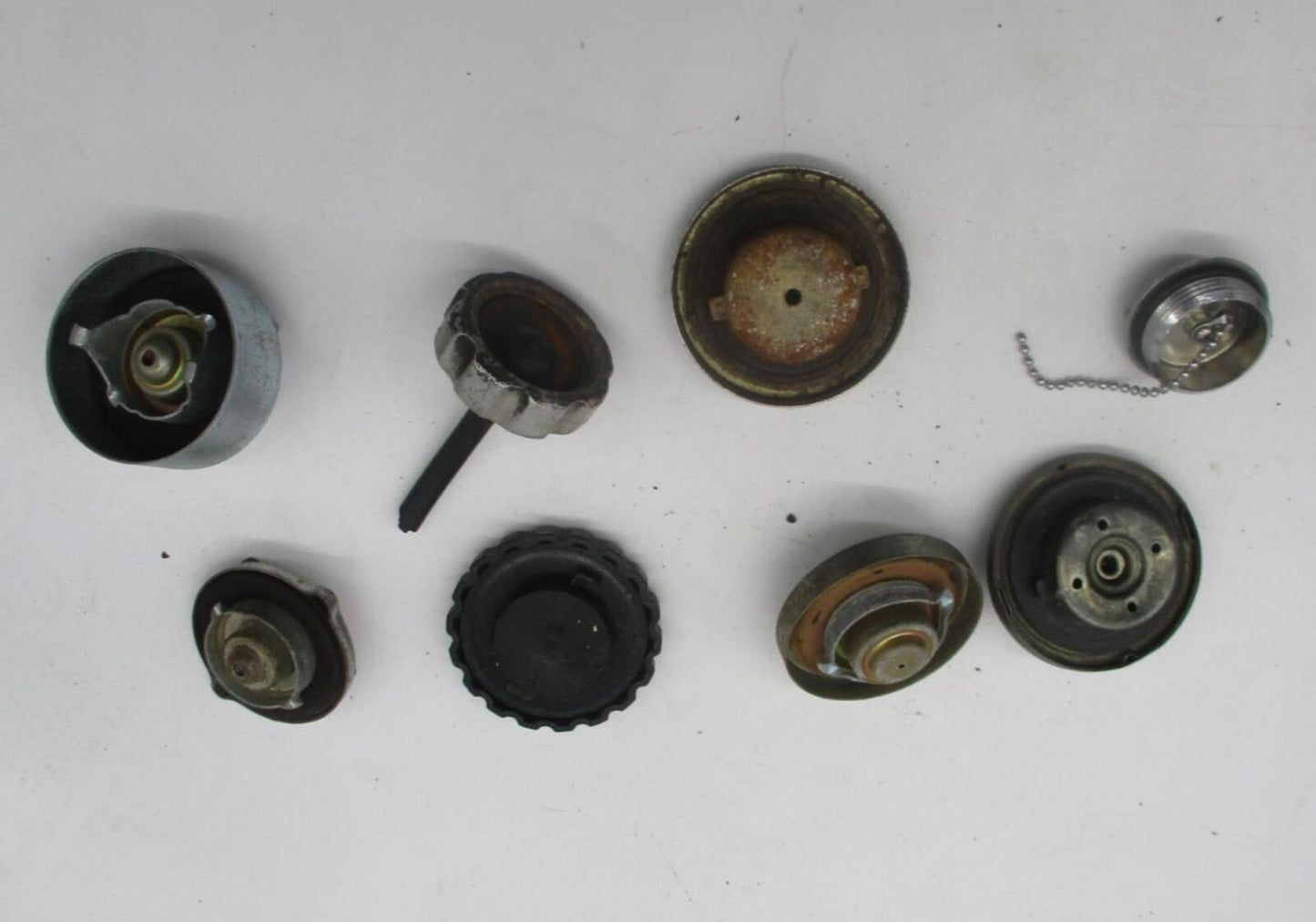 Mixed Lot of Vintage Motorcycle & Car Fuel Gas Tank & Radiator Caps