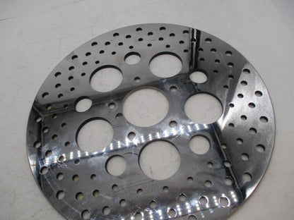 Harley Davidson Drag Specialties Chrome Brake Disc Rotor Drilled DS-325091