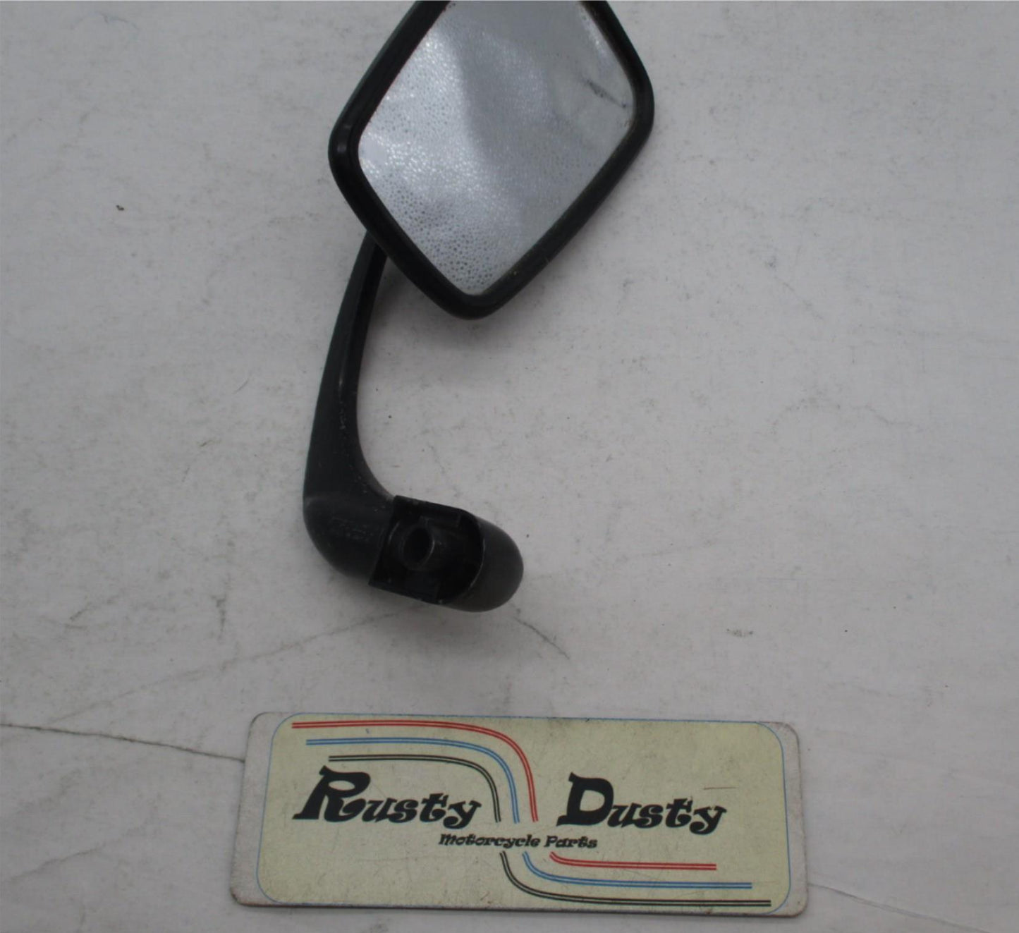 Single Right Side Black Universal Motorcycle Metal Handlebar Bar End Mirror