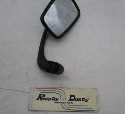 Single Right Side Black Universal Motorcycle Metal Handlebar Bar End Mirror