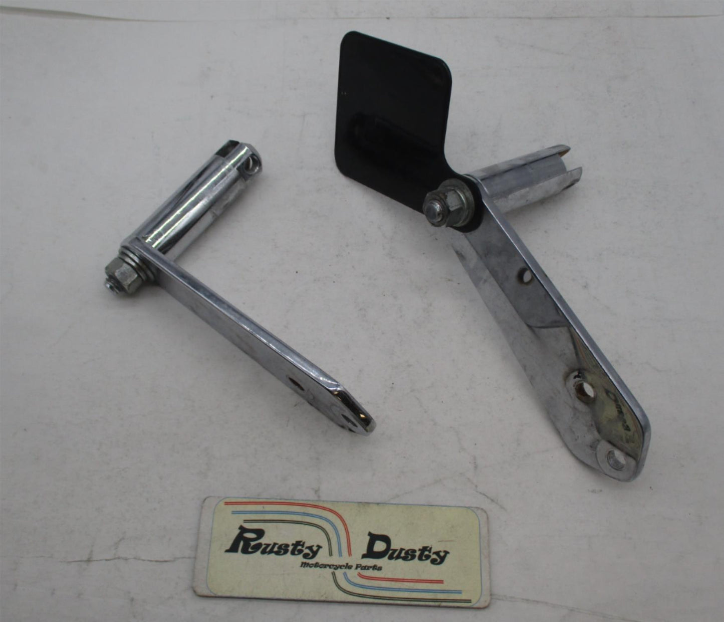Harley Davidson Chopper Pair of Chrome Footpeg Chrome Brackets