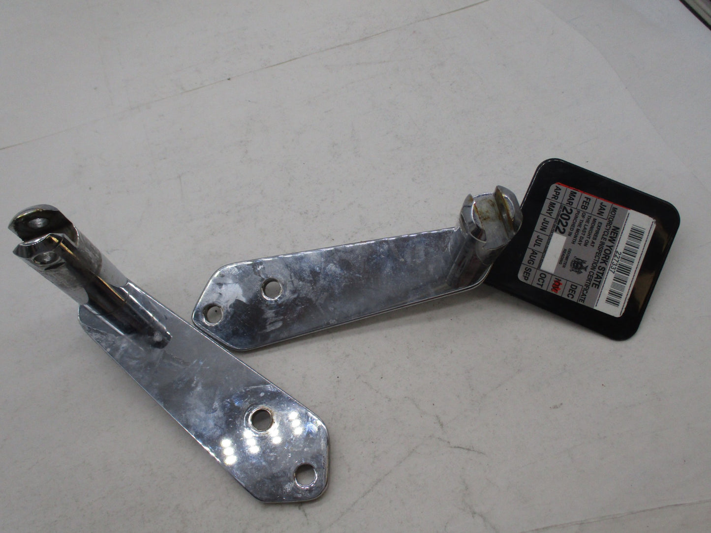 Harley Davidson Chopper Pair of Chrome Footpeg Chrome Brackets