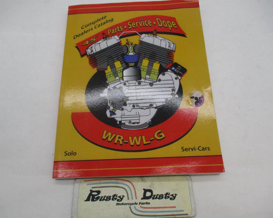 Harley 45" Service Parts Dope WR WL WLA G Servi-Cars Manual Parts Book
