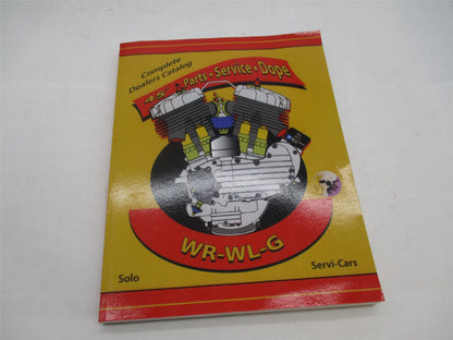 Harley 45" Service Parts Dope WR WL WLA G Servi-Cars Manual Parts Book