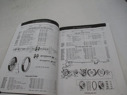 Harley 45" Service Parts Dope WR WL WLA G Servi-Cars Manual Parts Book